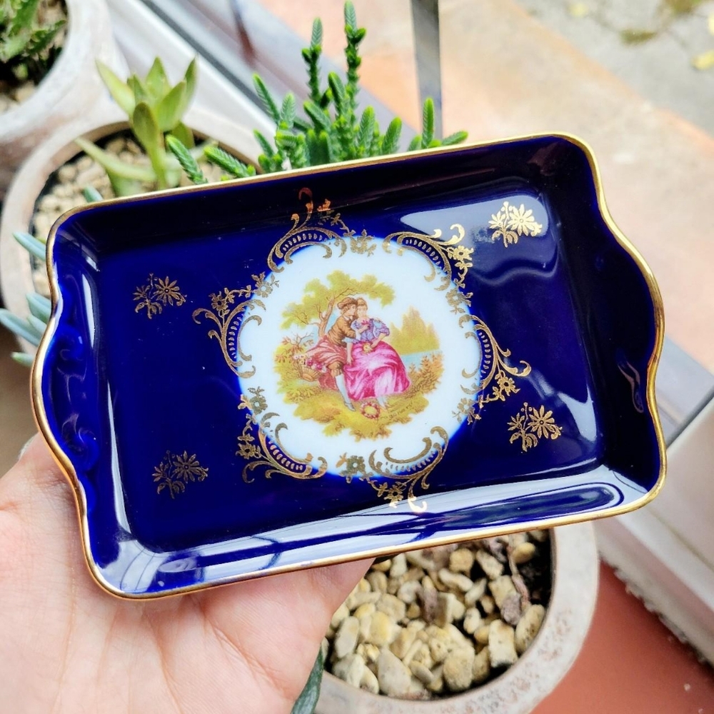 Vintage 22ct Gold Painted Impéria Royal Limoges Ornate Victorian Serving Plate